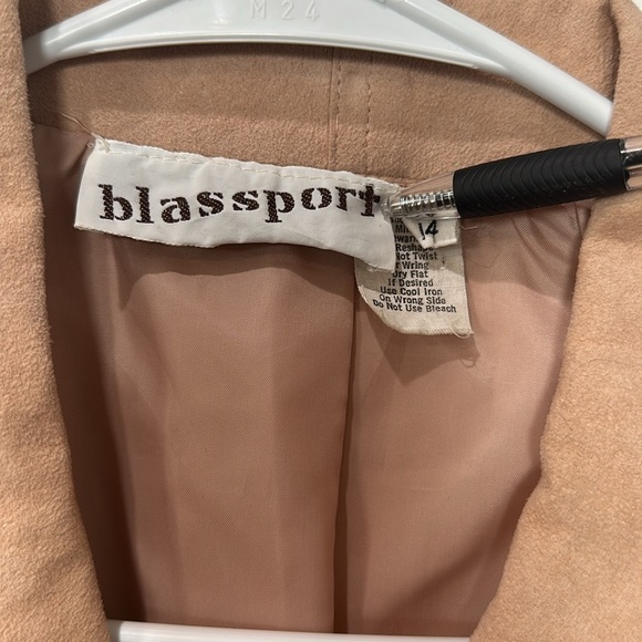 Blass Sport Light Pink Suede Blazer - Picture 3 of 4